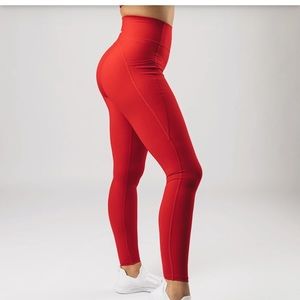 Alphalete Alphalux Pocket Legging Lava Red